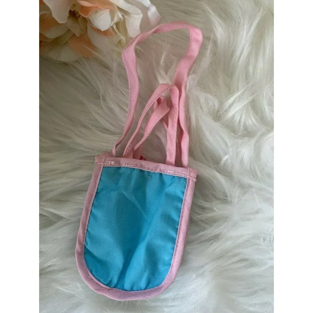 American Girl Battat OG Blue Pink Shopping Hand‎ Bag for Dolls 16